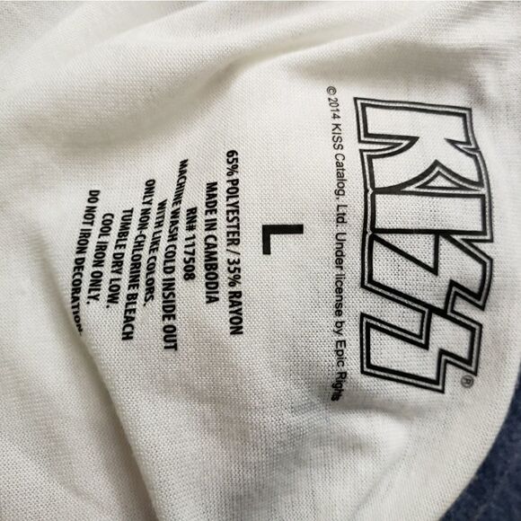 Kiss raglan sleeve band tee - Picture 2 of 4